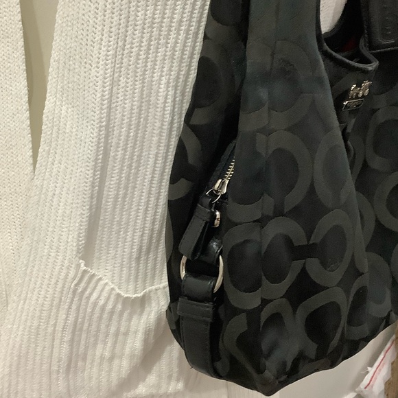 Coach Black Monogram Shoulder Bag - Picture 4 of 10